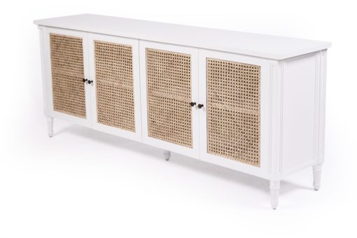 Hampton Cane Four Door Sideboard - Whitley