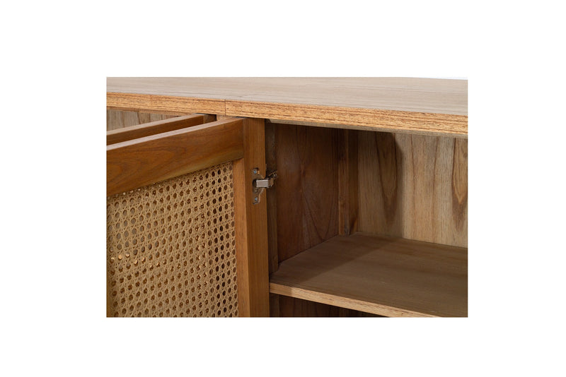 Hampton Six Door Sideboard – Weathered Oak