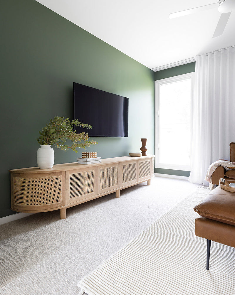 Indigo Entertainment Unit – Six Door – Natural – Round End