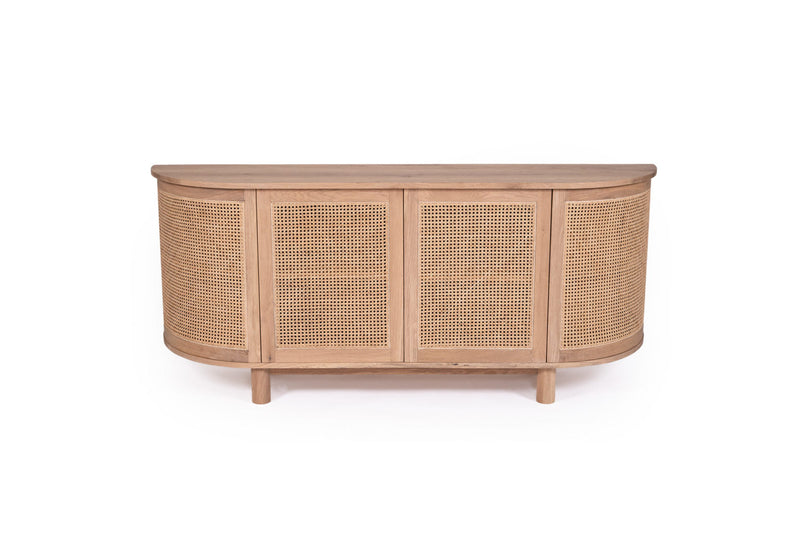 Indigo Four Door Sideboard – Rounded End