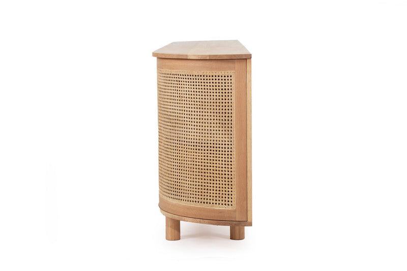 Indigo Six Door Sideboard – Rounded End