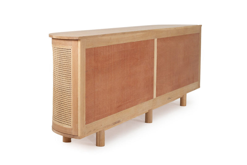 Indigo Six Door Sideboard – Rounded End