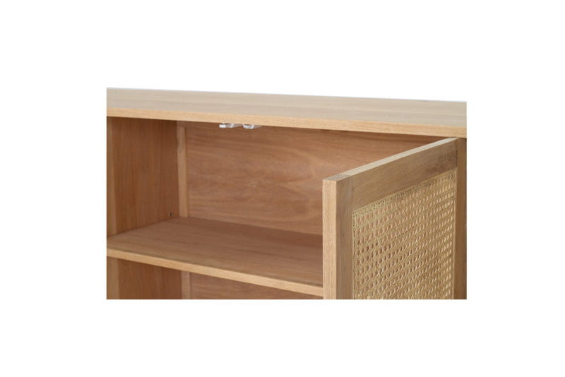 Indigo Six Door Sideboard – Rounded End