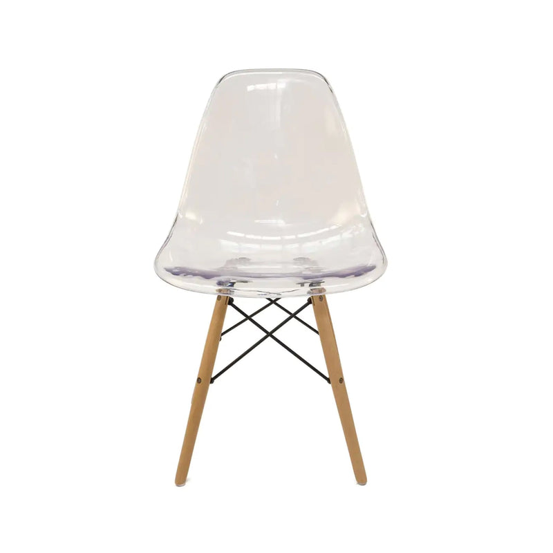 Alexandria 1.1 Dia Dining Table and 4 Jackson Chairs in Clear Polyurethane