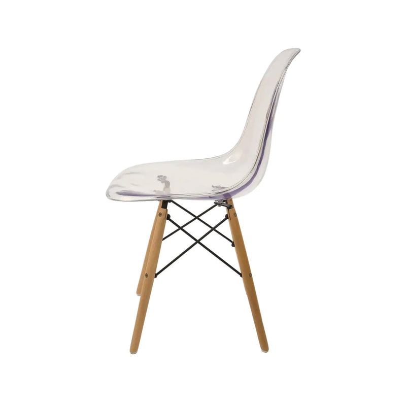 Alexandria 1.1 Dia Dining Table and 4 Jackson Chairs in Clear Polyurethane