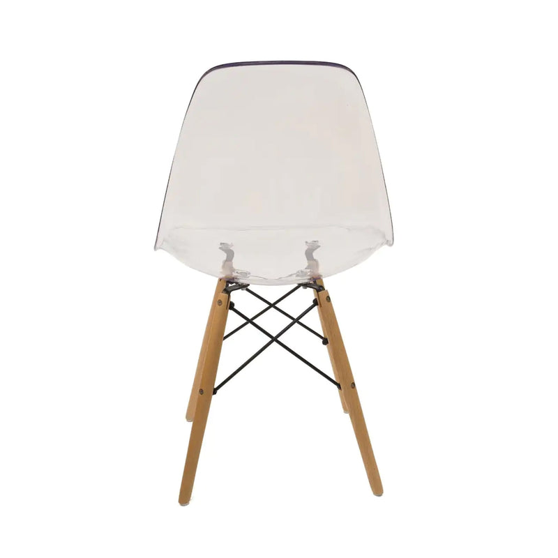 Alexandria 1.1 Dia Dining Table and 4 Jackson Chairs in Clear Polyurethane
