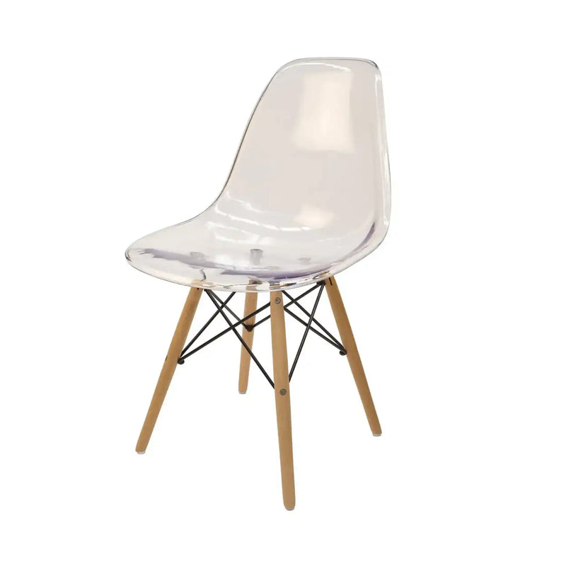 Alexandria 1.1 Dia Dining Table and 4 Jackson Chairs in Clear Polyurethane