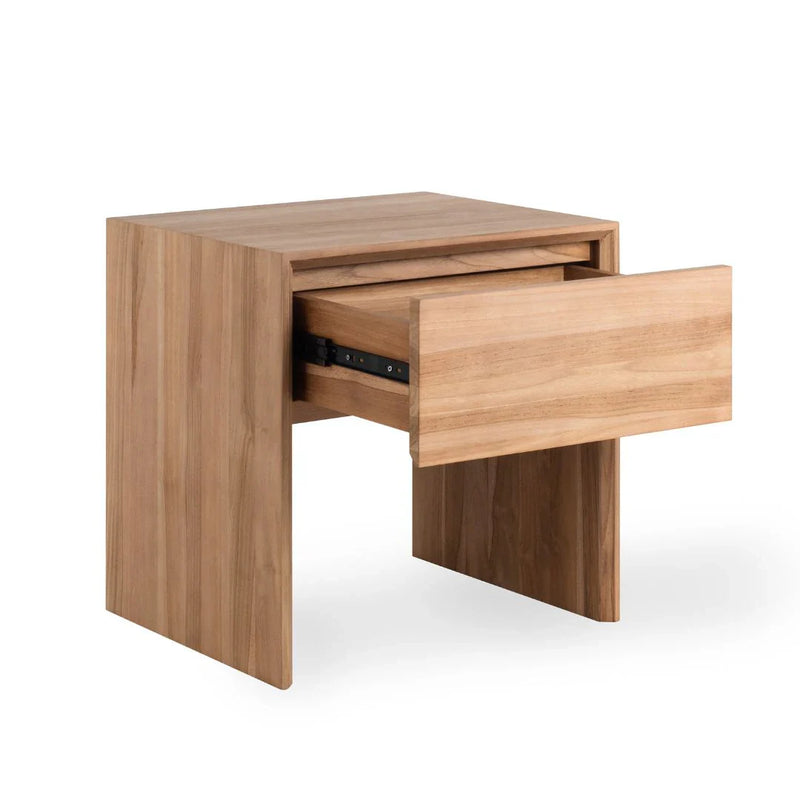 Jodoh Spindle Bedside Plain Table 55cm - Teak