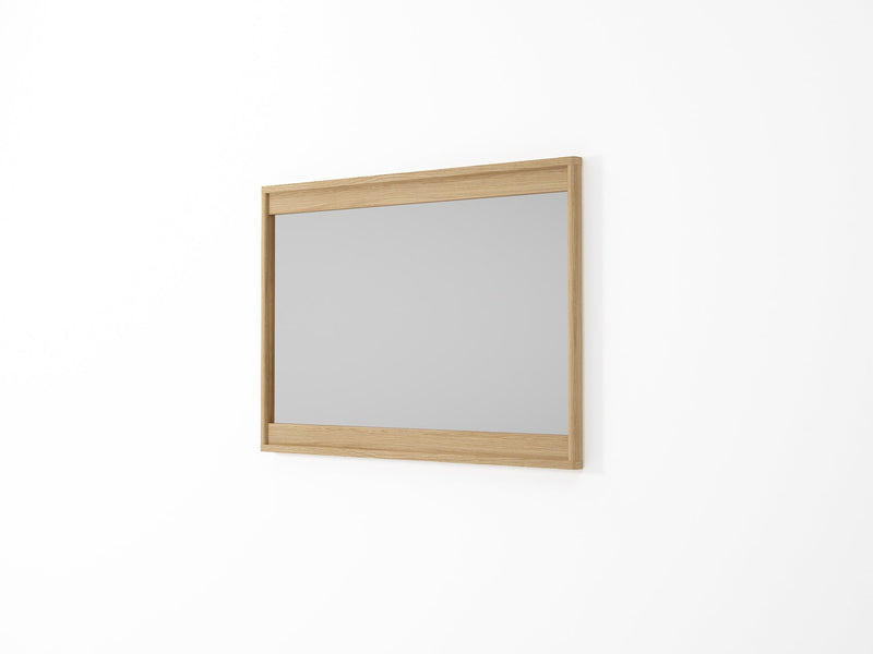 Circa Rectangle Hanging Mirror 1080x750mm - White Oak