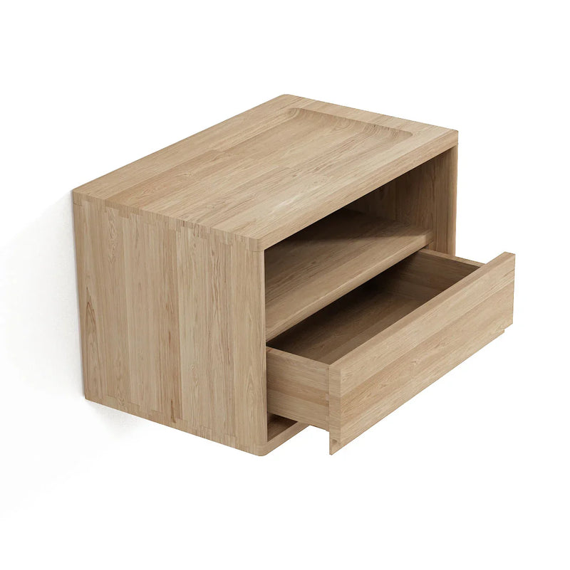 Circa Floating Bedside Left / Right Groove - White Oak