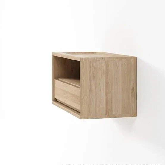 Circa Floating Bedside Left / Right Groove - White Oak