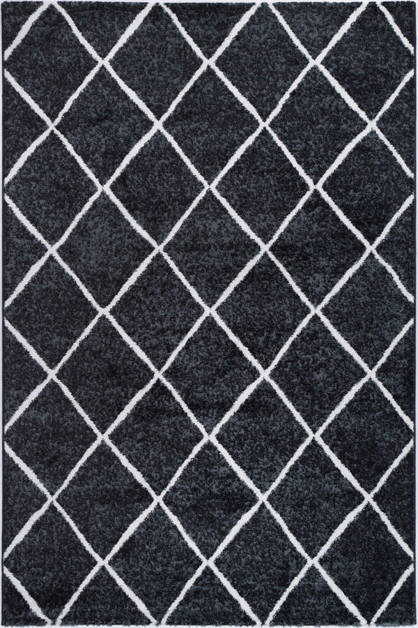 Windjana Diamond Charcoal Rug