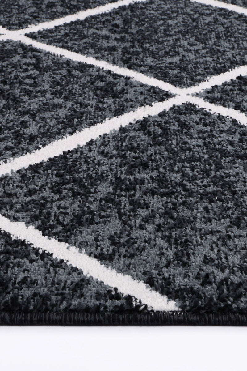 Windjana Diamond Charcoal Rug