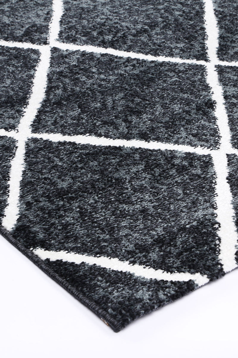 Windjana Diamond Charcoal Rug