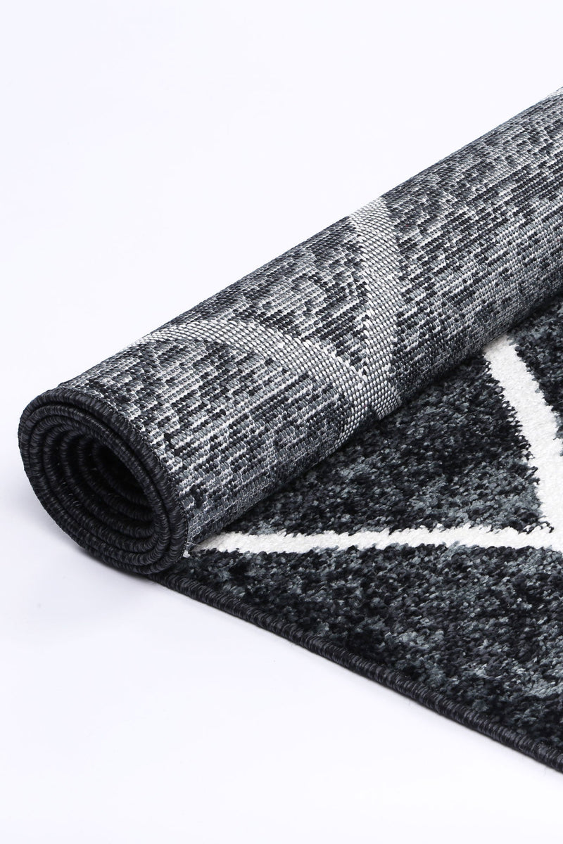Windjana Diamond Charcoal Rug