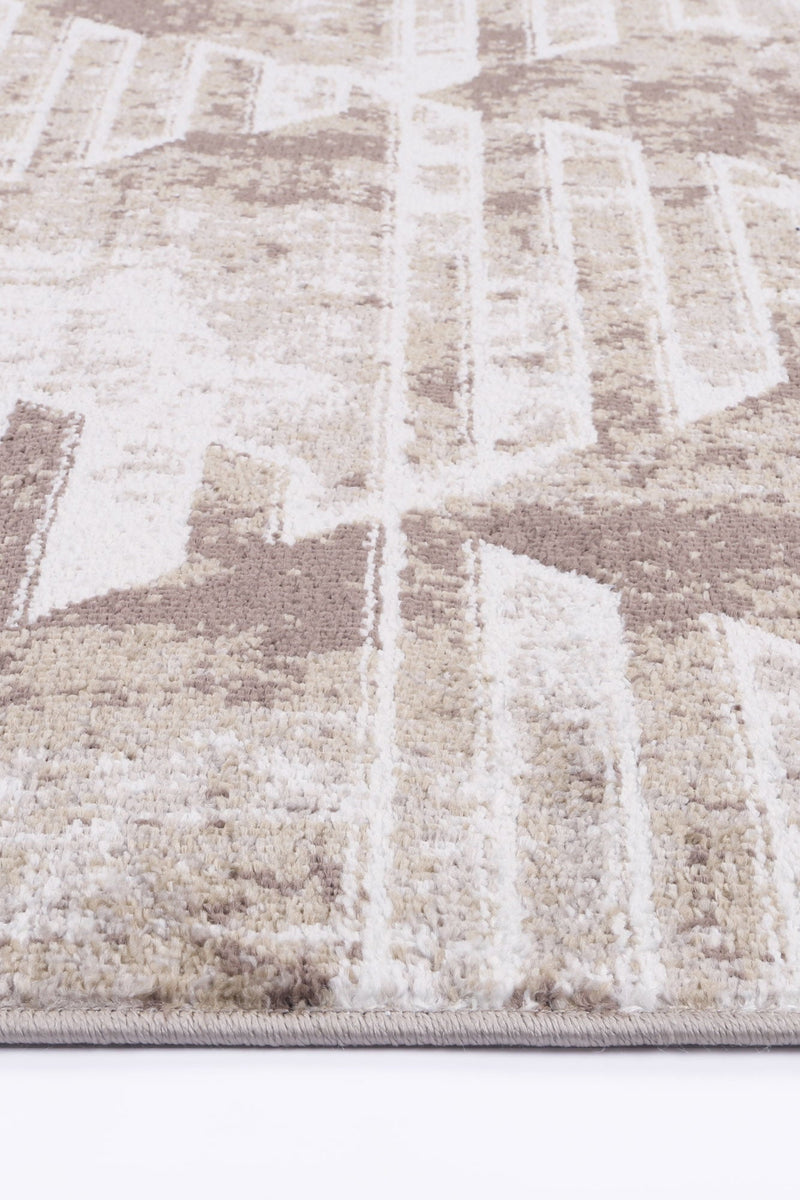 Windjana Transitional Geometric Latte Rug