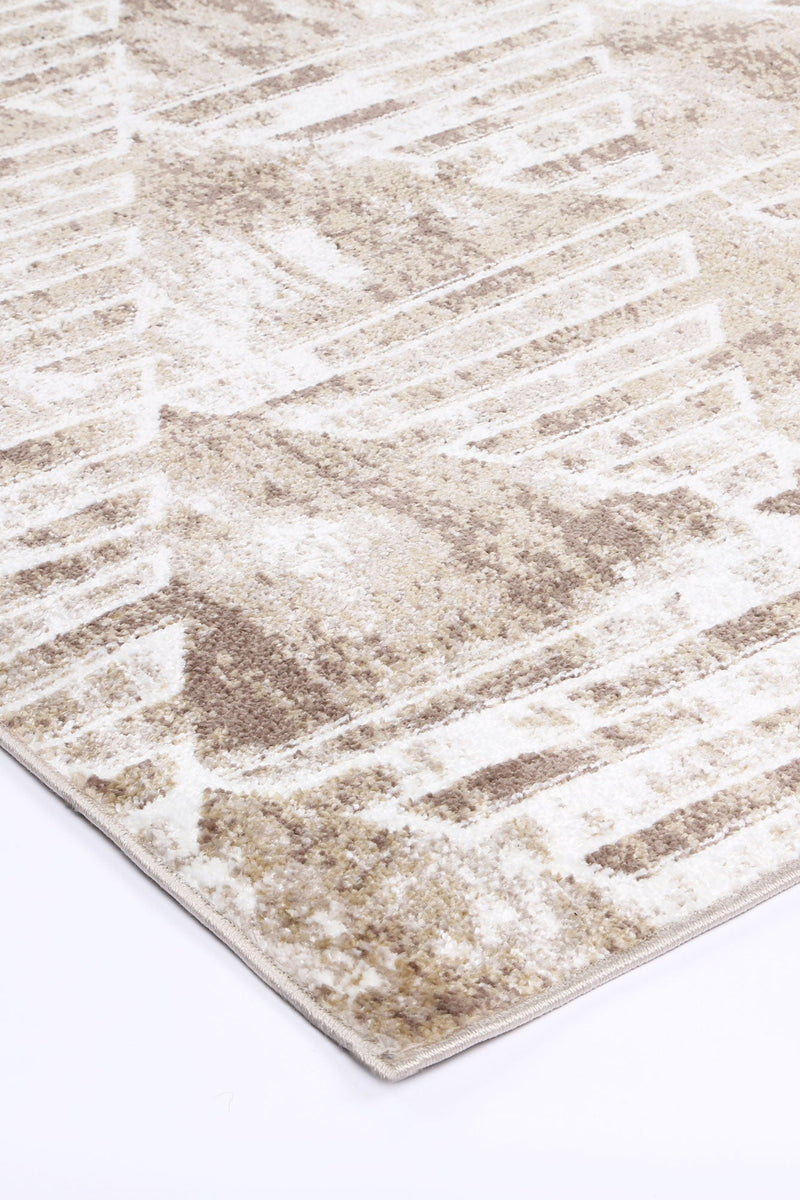 Windjana Transitional Geometric Latte Rug