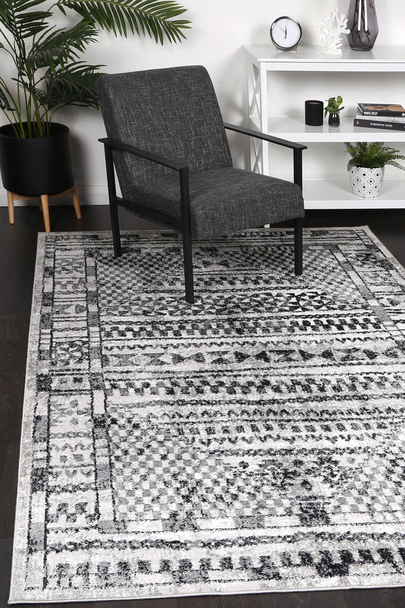 Windjana Tribal Charcoal Rug
