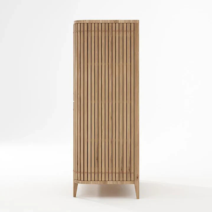 Koppar Cupboard With 4 Doors 112 cm - White Oak