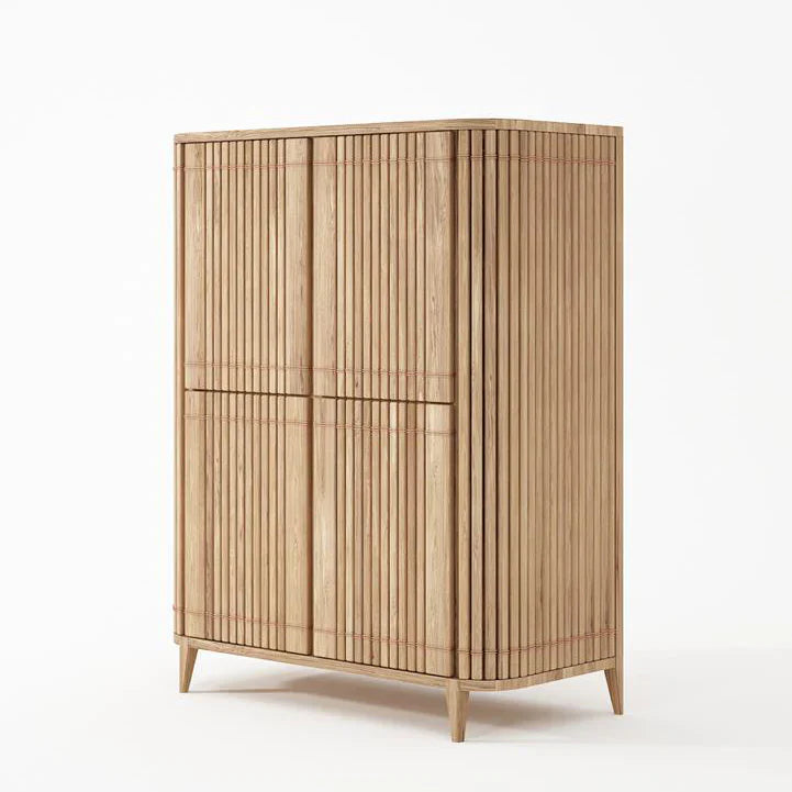 Koppar Cupboard With 4 Doors 112 cm - White Oak