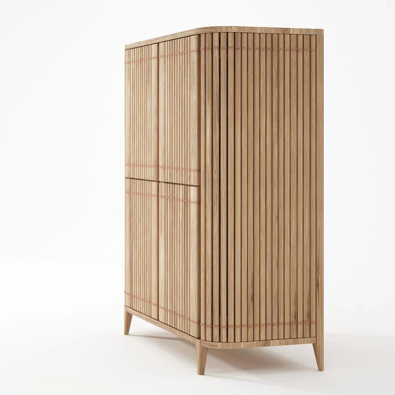 Koppar Cupboard With 4 Doors 112 cm - White Oak