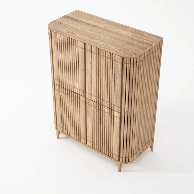 Koppar Cupboard With 4 Doors 112 cm - White Oak