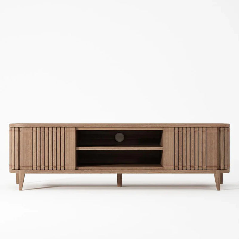 Koppar Media Cabinet With 2 Doors 160cm - FSC Recycled Teak