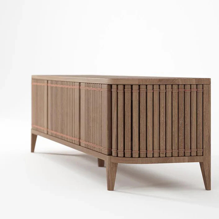 Koppar Media Cabinet with 3 Doors 160cm - FSC Recycled Teak