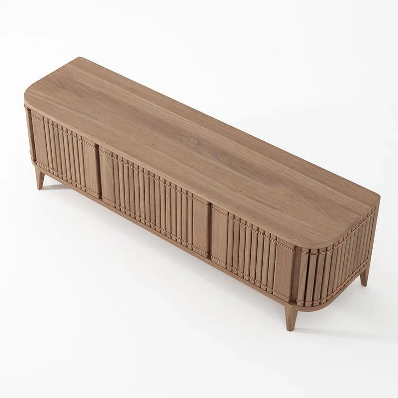 Koppar Media Cabinet with 3 Doors 160cm - FSC Recycled Teak