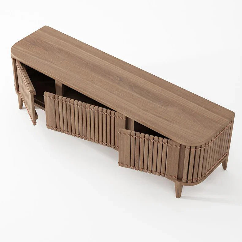 Koppar Media Cabinet with 3 Doors 160cm - FSC Recycled Teak