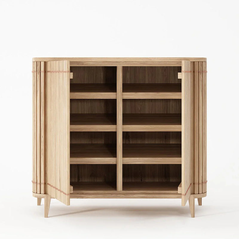 Koppar Shoe rack Cabinet With 8 Fixed Shelves