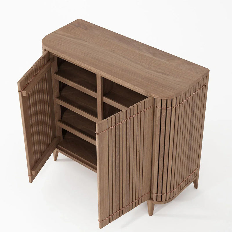 Koppar Shoe rack Cabinet With 8 Fixed Shelves