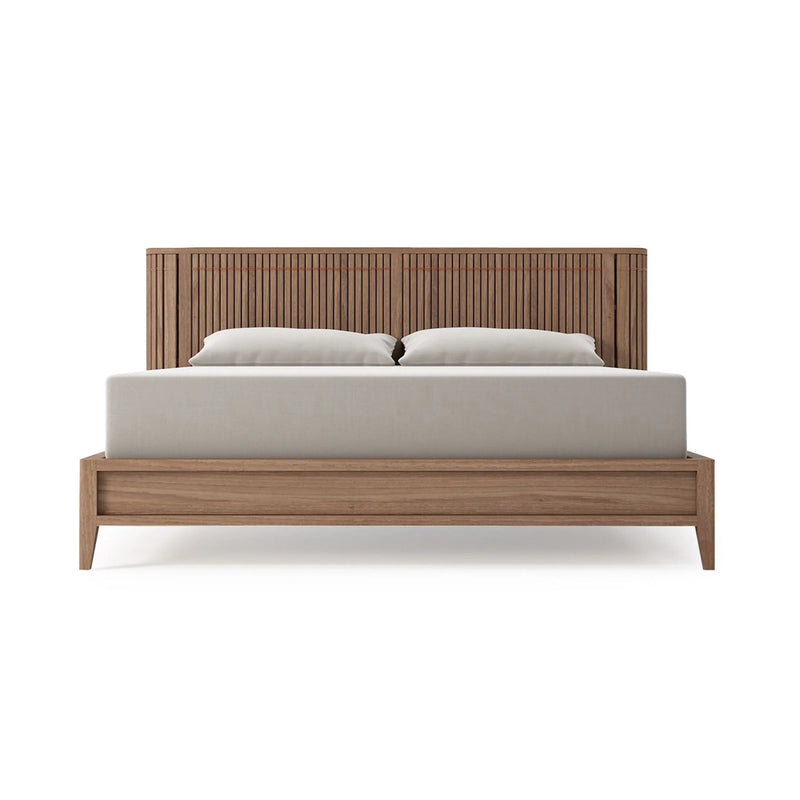 Koppar King Bed Frame With Mini Storage - FSC Recycled Teak