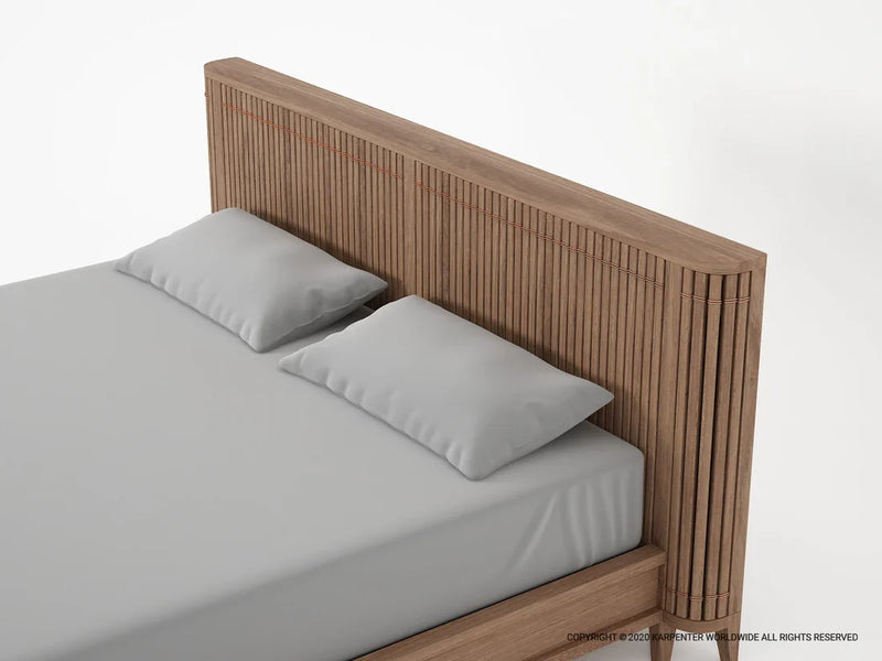 Koppar Queen Bed Frame Without Storage - FSC Recycled Teak