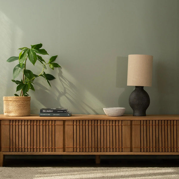 Koppar Media Cabinet With 3 Doors 160 cm - White Oak