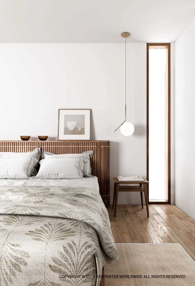 Koppar Queen Bed Frame With Mini Storage - FSC Recycled Teak