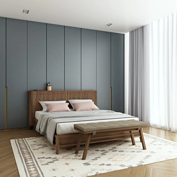 Koppar King Bed Frame Without Storage  -FSC Certified Teak