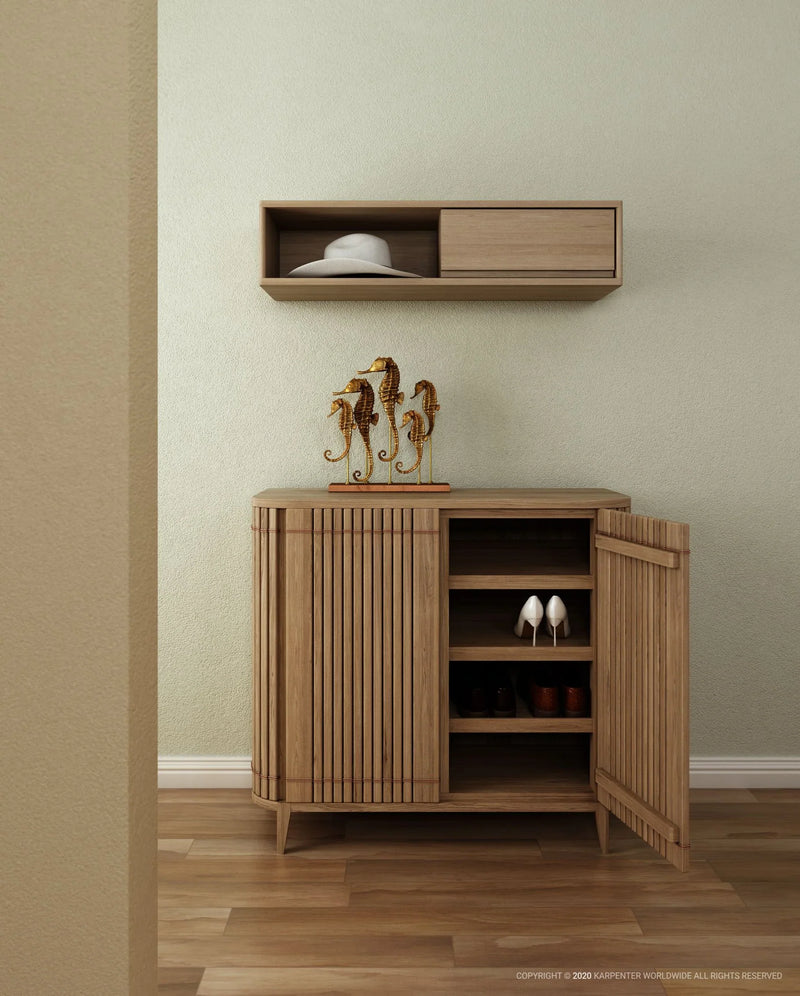 Koppar Shoe rack Cabinet With 8 Fixed Shelves