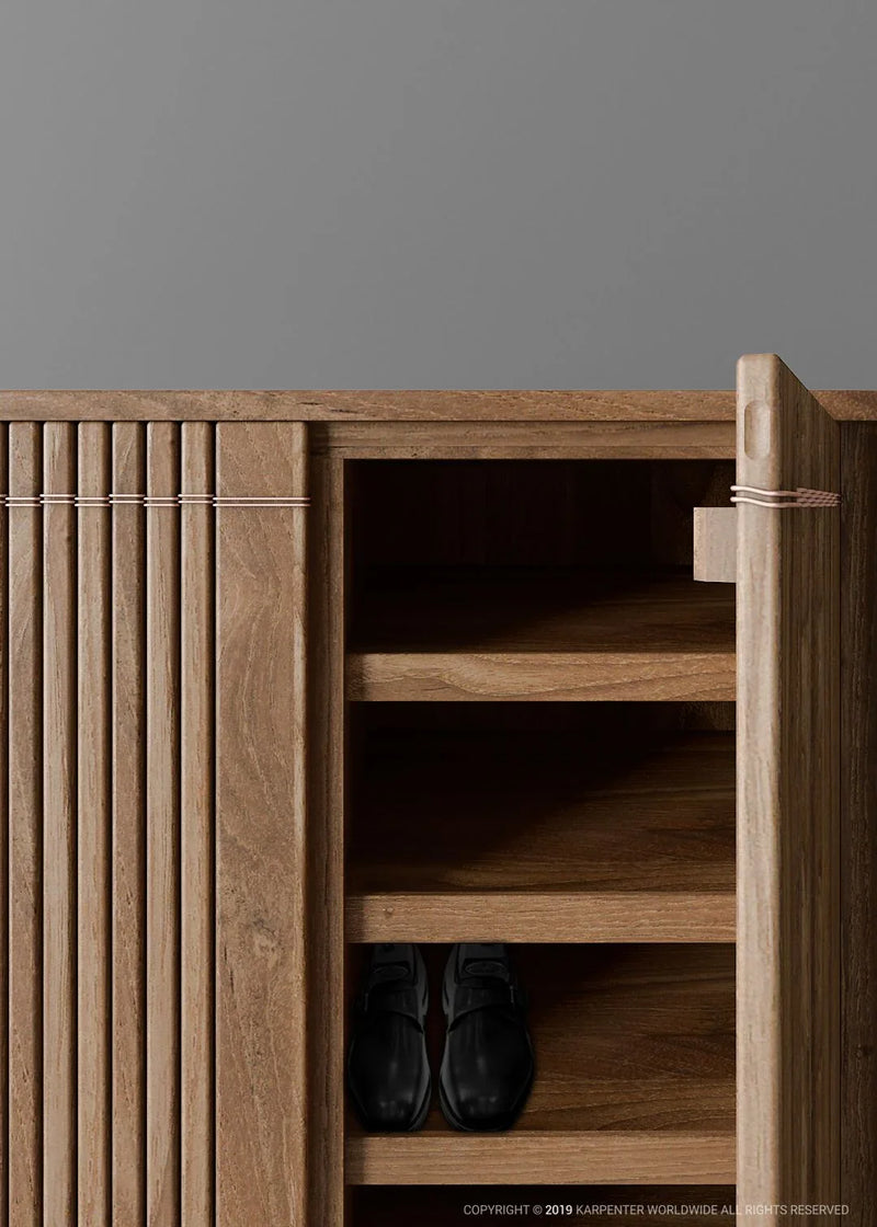 Koppar Shoe rack Cabinet With 8 Fixed Shelves