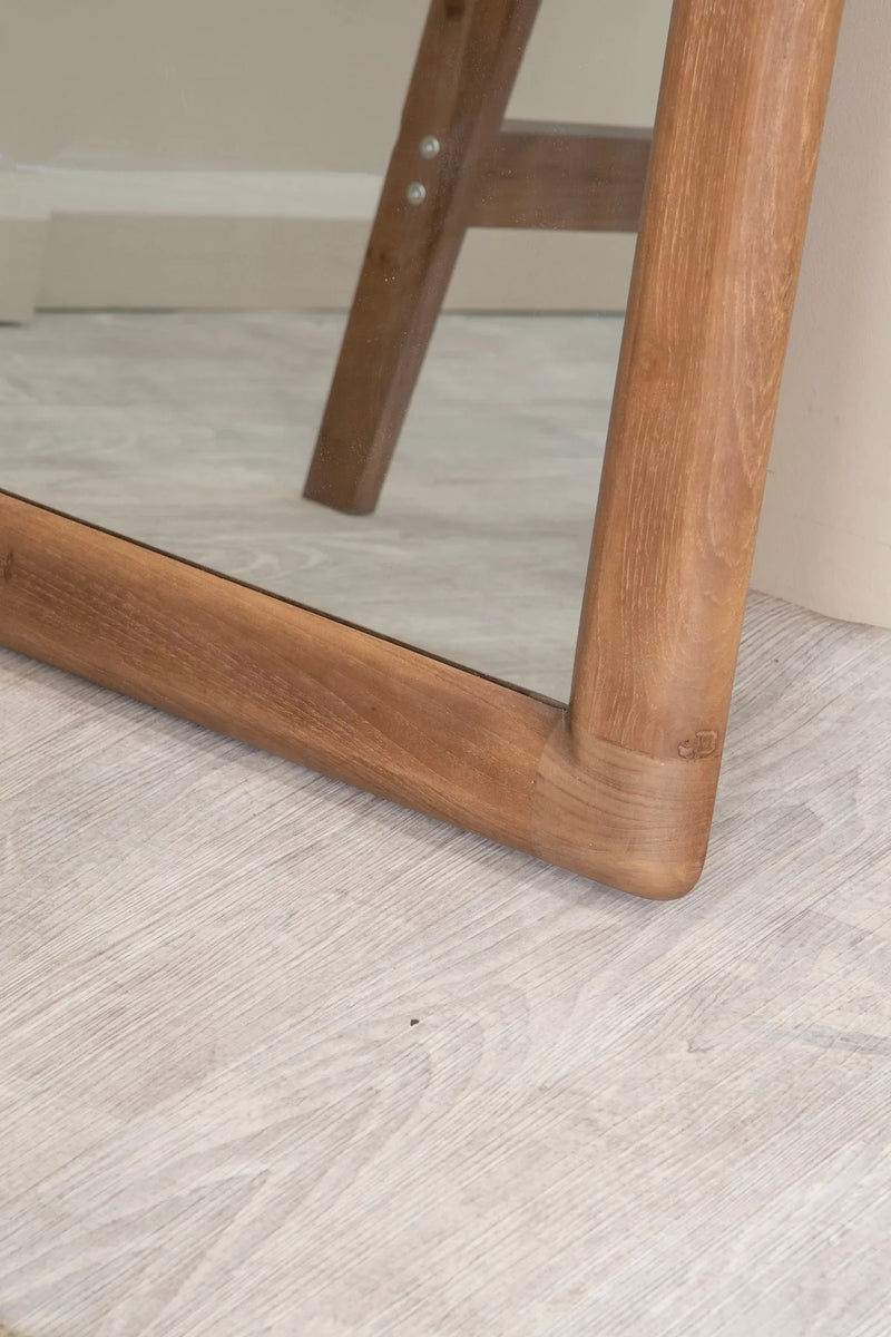 Vintage Floor Mirror 180cm - FSC Recycled Teak