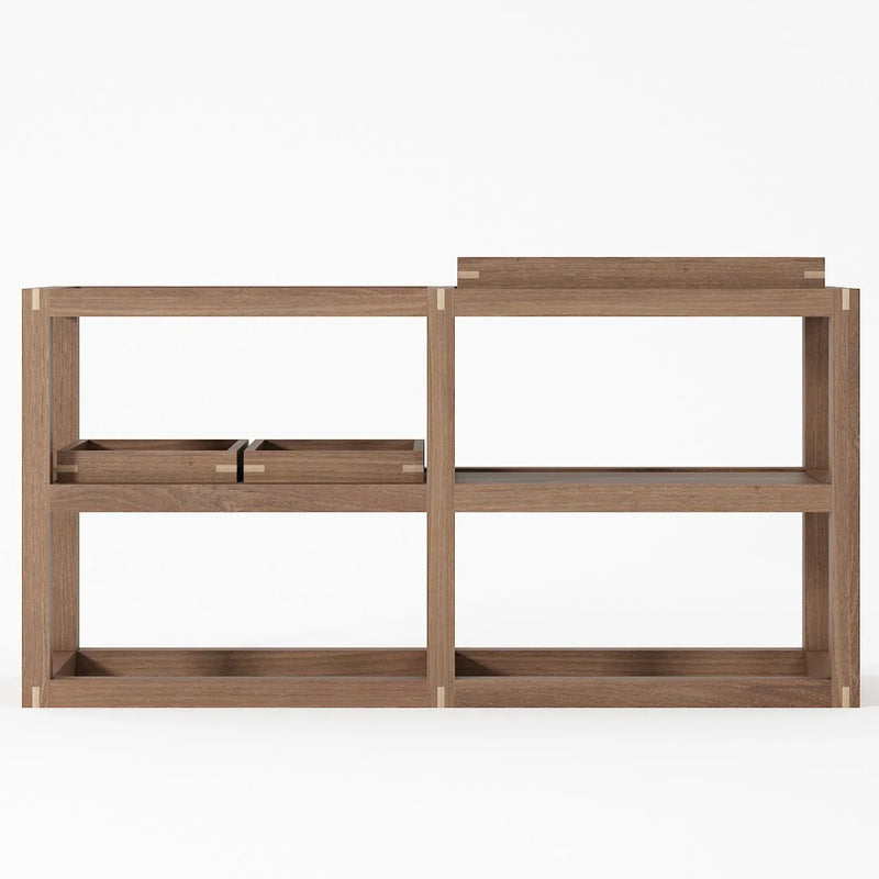 Up and Down Small Open Sideboard 120cm - FSC Teak
