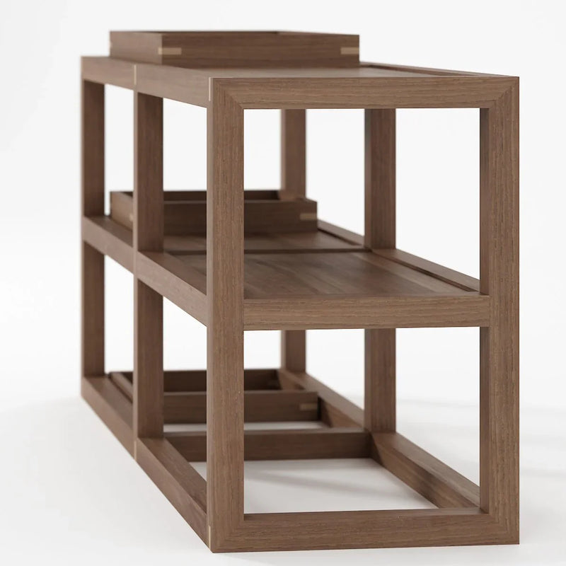 Up and Down Small Open Sideboard 120cm - FSC Teak