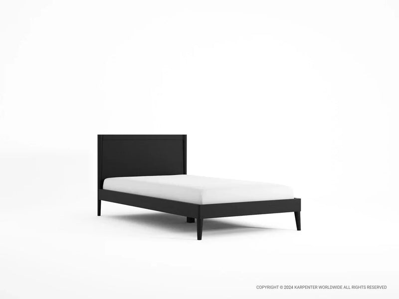 Vintage King Single Bed 213 cm - Black