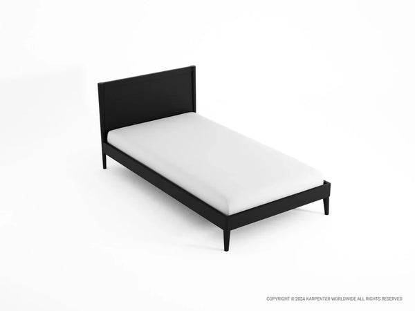 Vintage King Single Bed 213 cm - Black