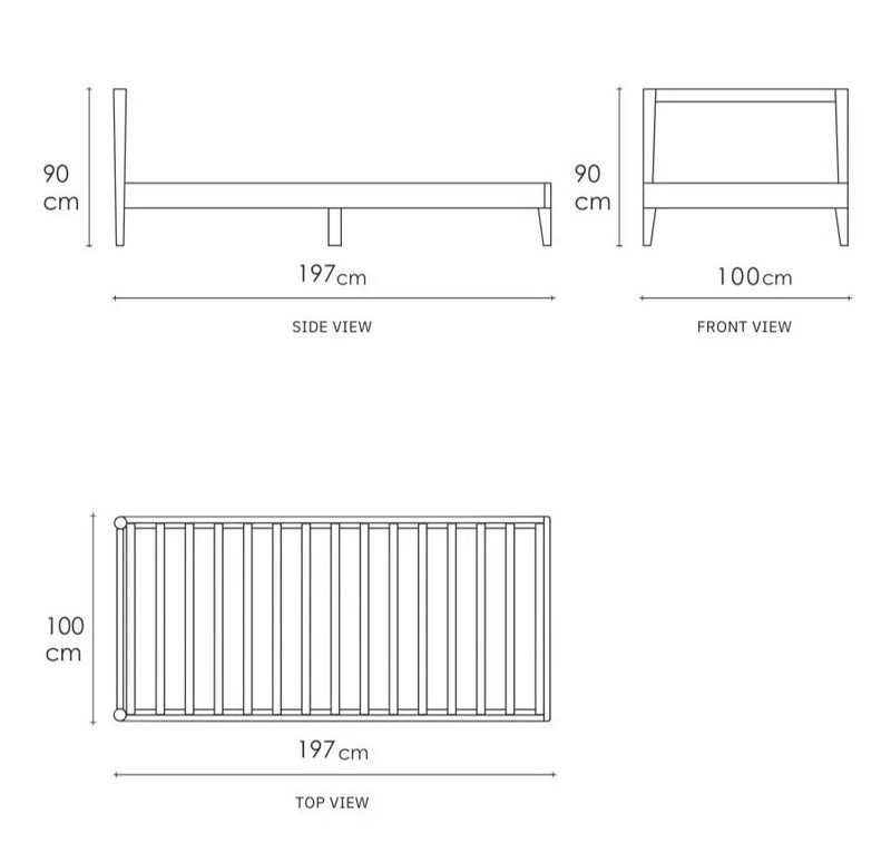 Vintage Single Bed - 197cm