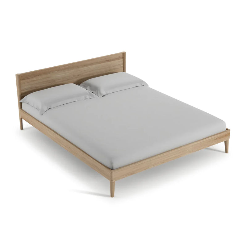 Vintage Queen Bed 213 cm - White Oak