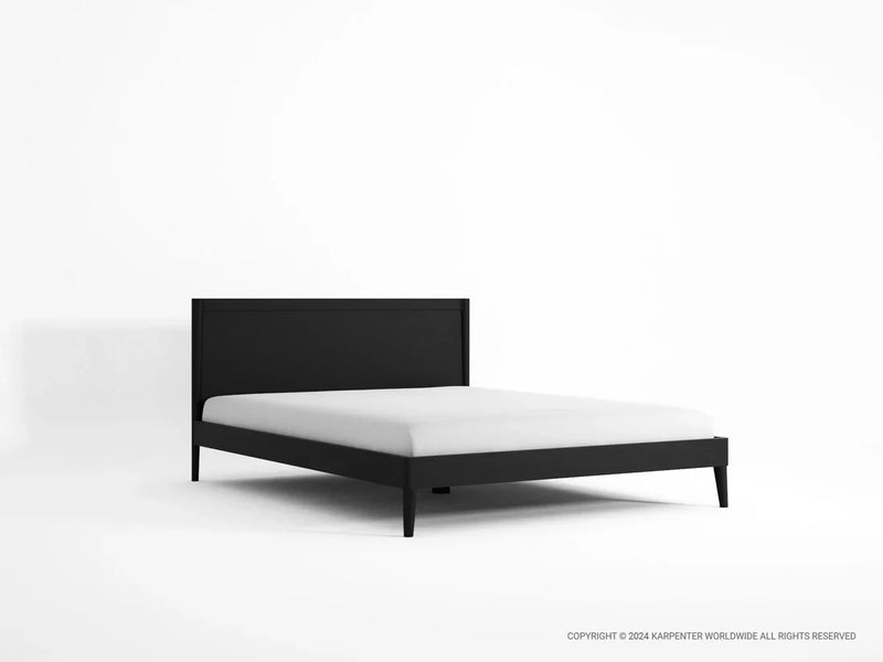 Vintage Queen Bed 213 cm - Black