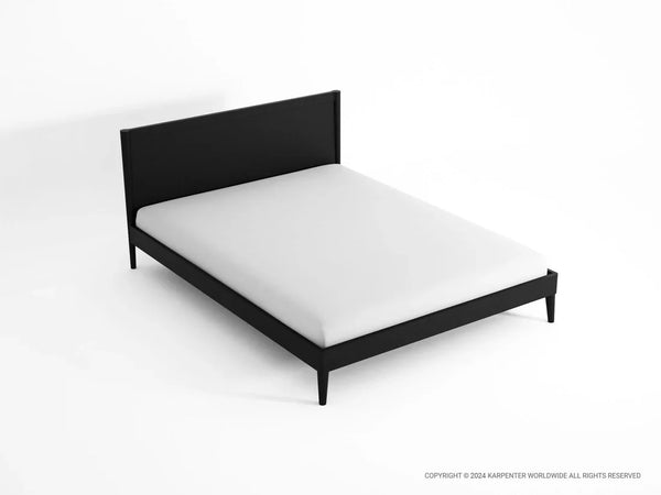 Vintage Queen Bed 213 cm - Black