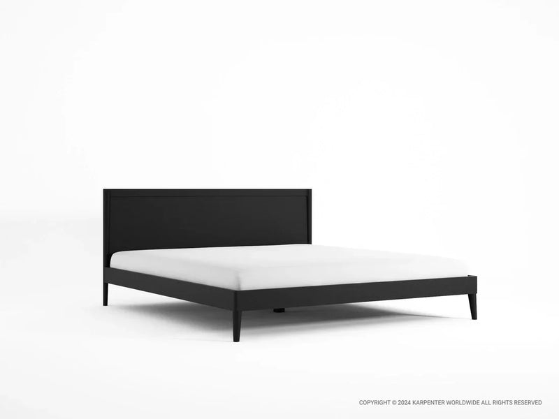 Vintage King Bed 200 cm - Black