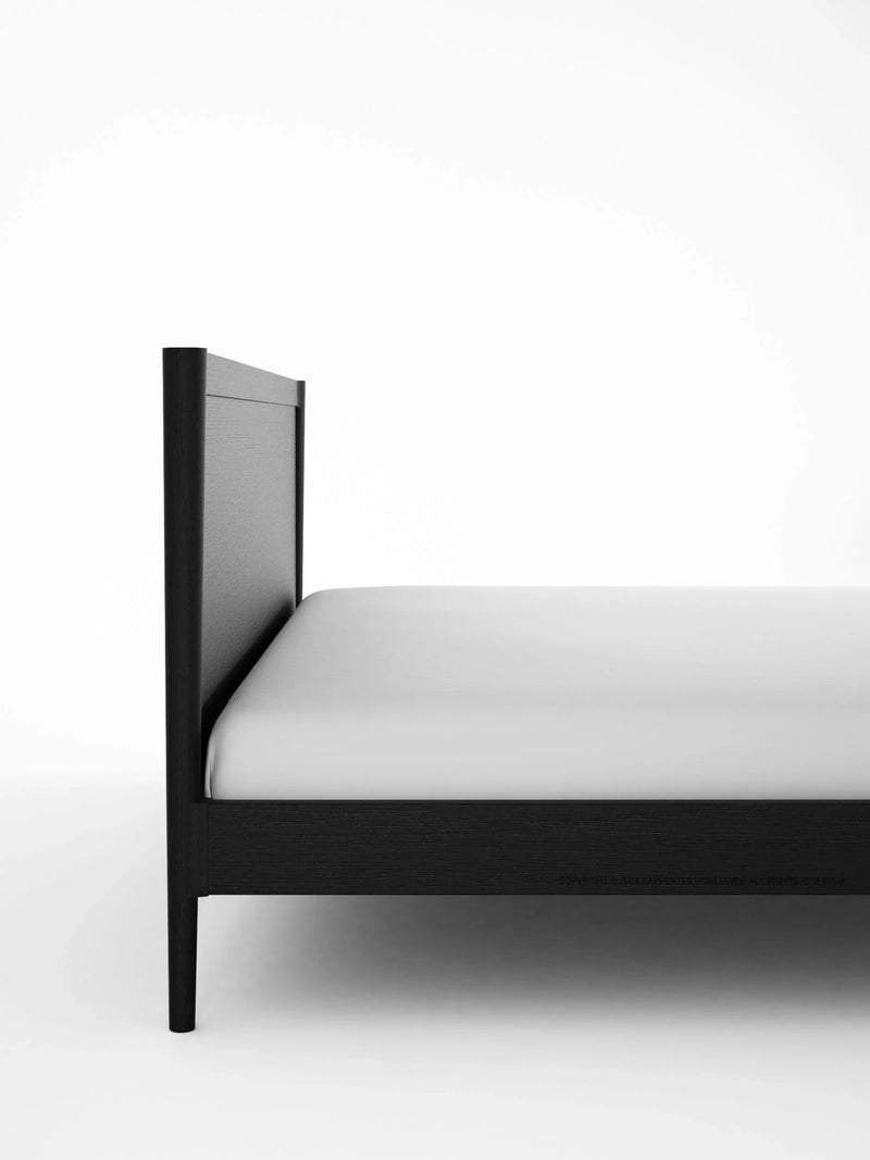 Vintage King Bed 200 cm - Black